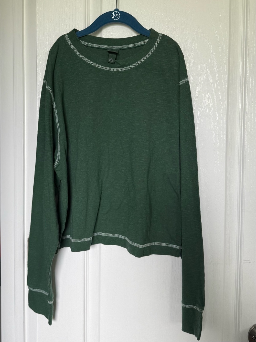 Women’s Forest Green Cropped Long-Sleeve Top by Wild Fable